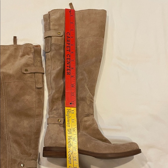 Franco Sarto Over the Knee Tan Suede Boots - Picture 12 of 15